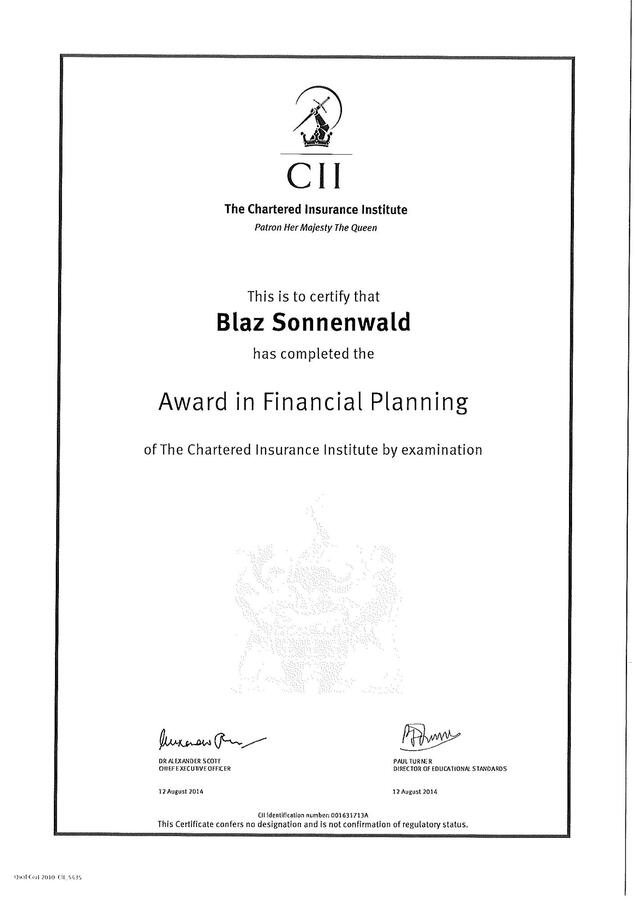 BS - CII Certificates 2